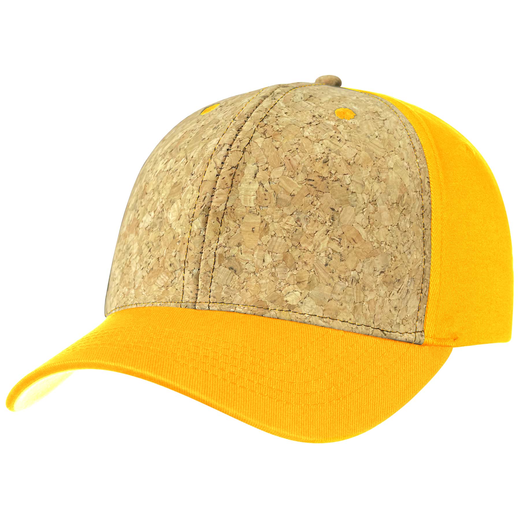 Two Tone 6 Panel Cork Trucker Baseball Cap 12