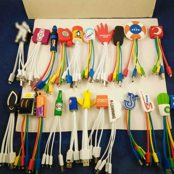 Custom 3D USB Charging Cable Charger - w/ Type C 6