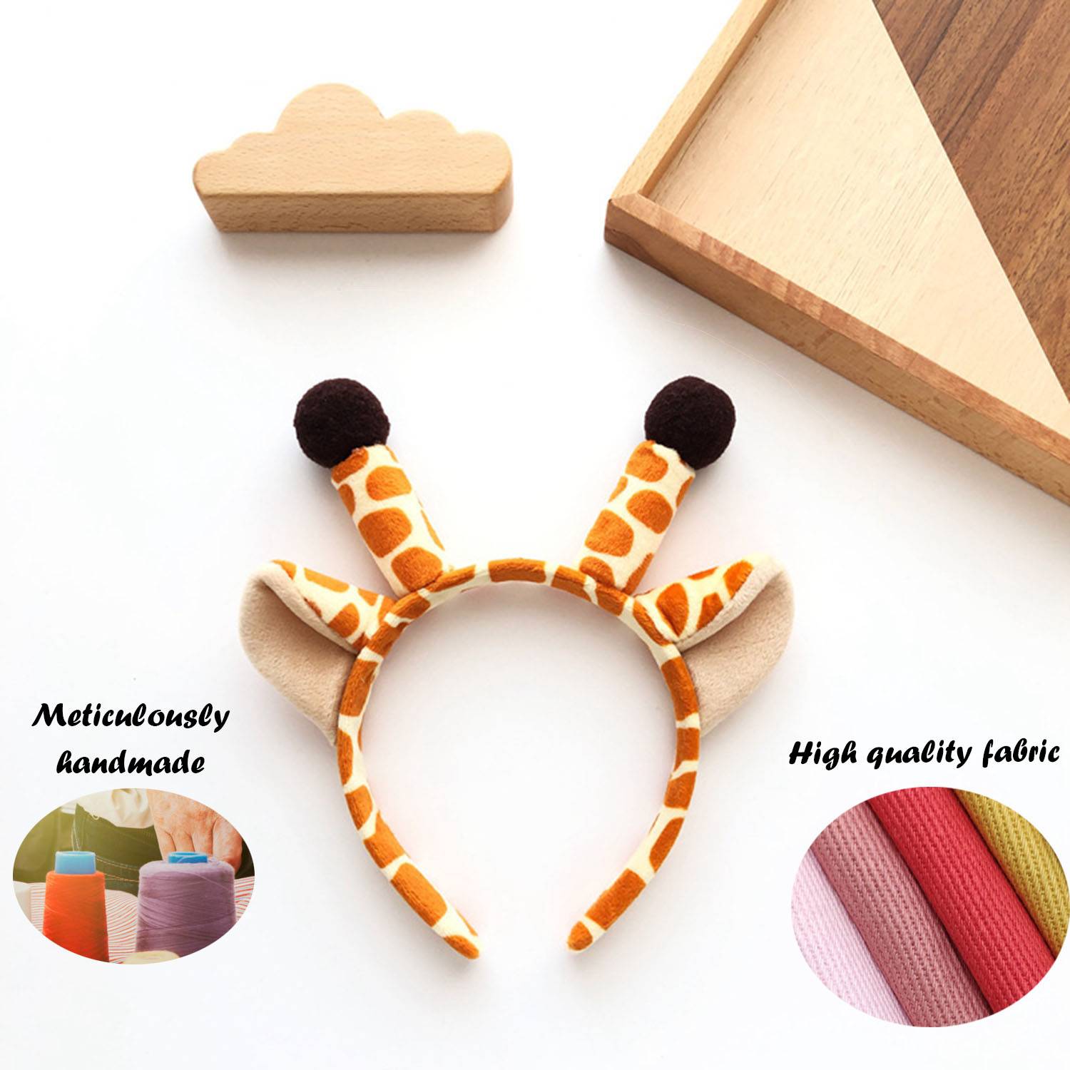 Cute Giraffe costume headband funny animal headwear 2