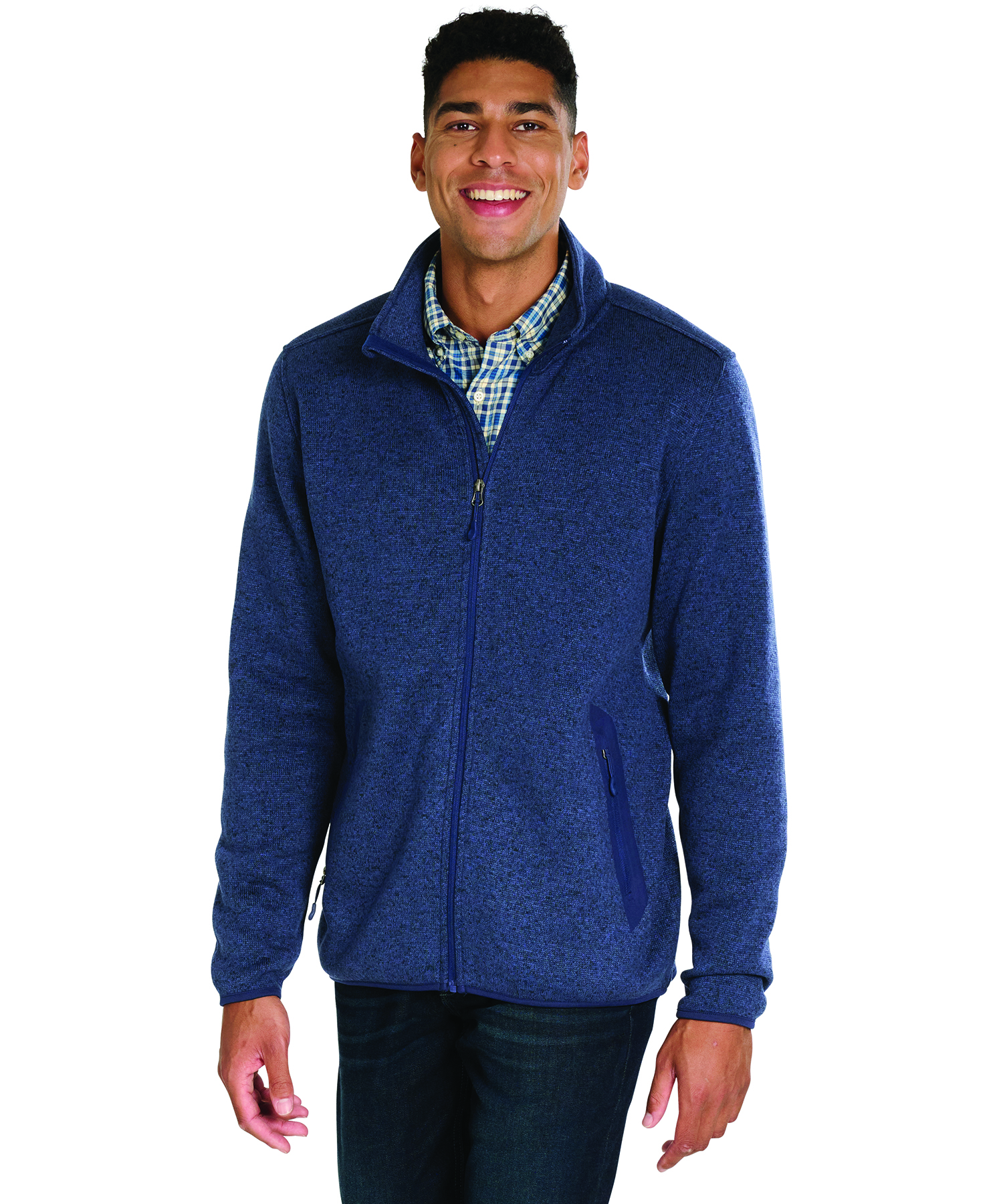 Men's Heathered Fleece Jacket 32