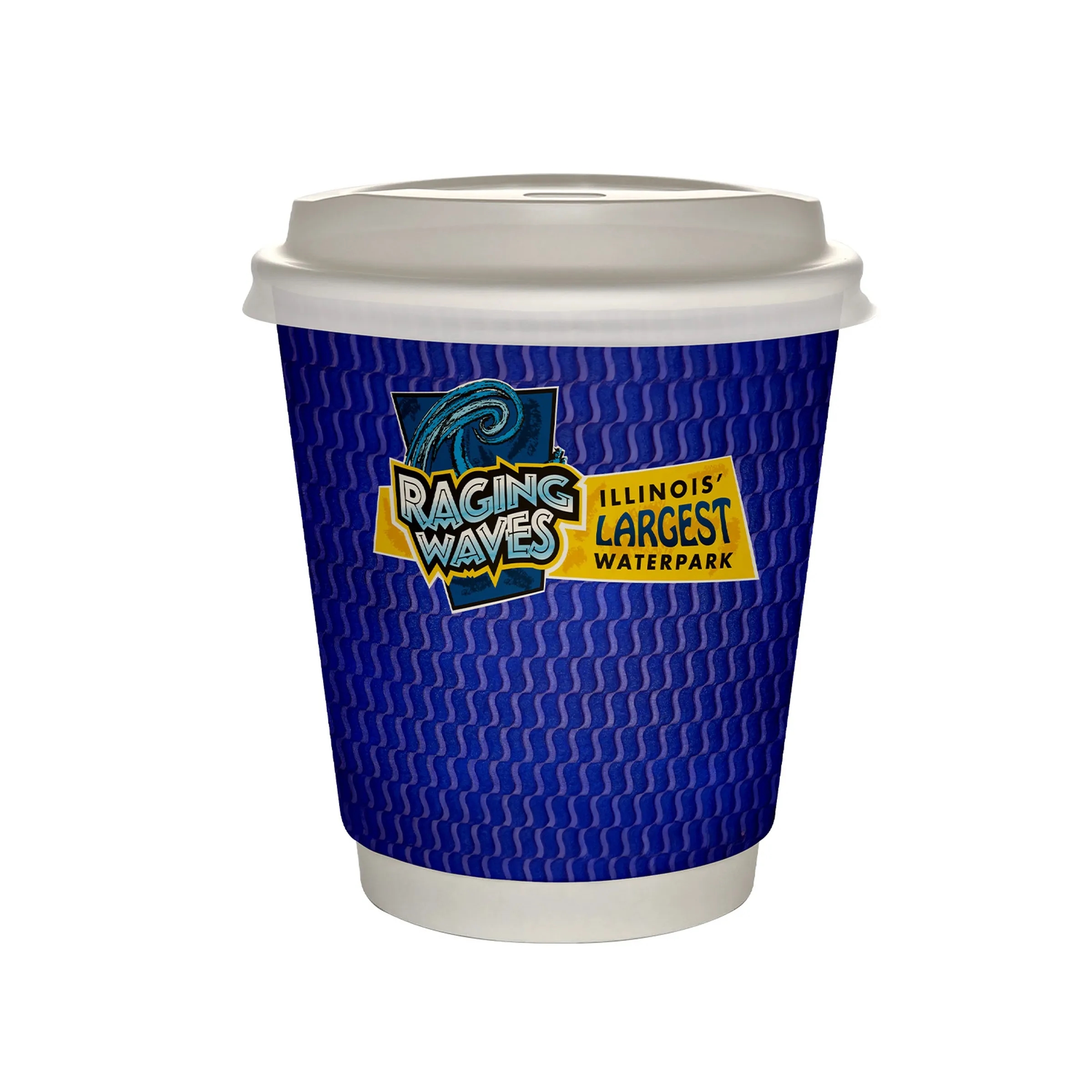 10 oz Full Color Wave Insulated Paper Cup With Lid 13