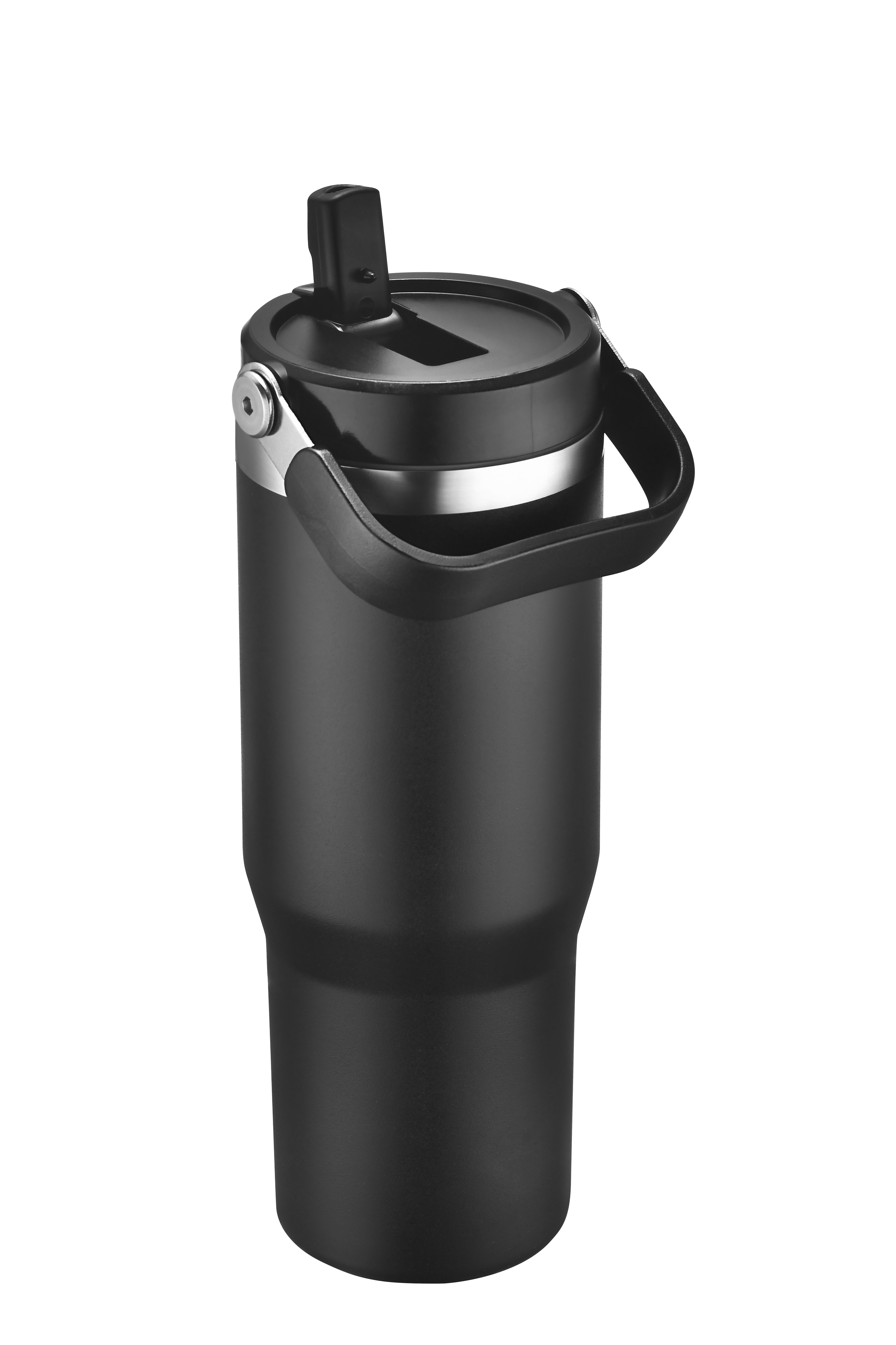 Endura 30 oz Black Stainless Steel Bottle, custom water bottle with logo imprint 2