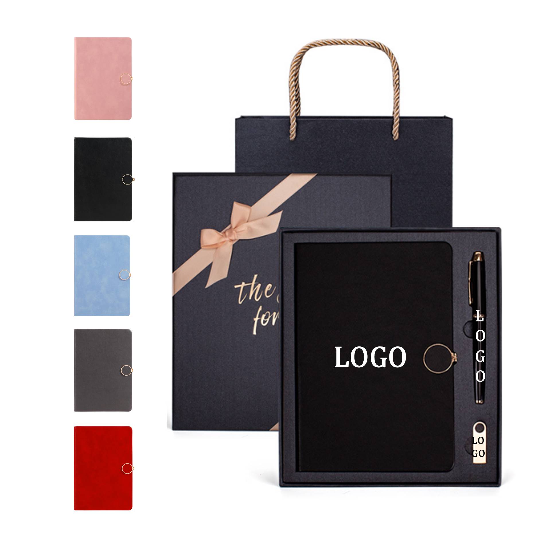 Business Notebook With Pen And Flash Drive Gift Set 2