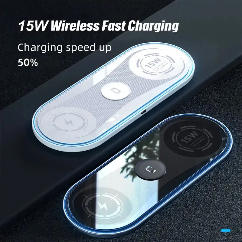 3 in 1 15Watt Wireless Charging Pad 4