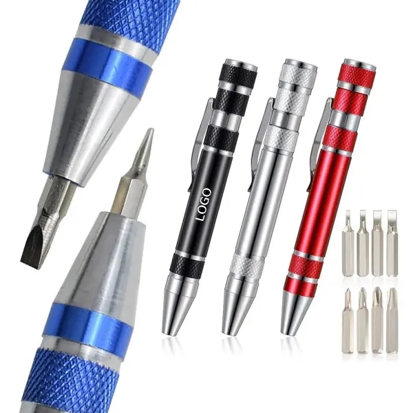 8-in-1 Magnetic Pocket Screwdriver Multitool 2