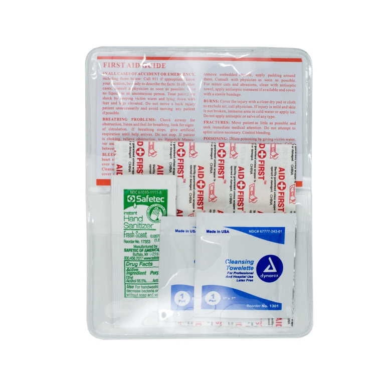 "MESS-NO-MORE" 8 Piece Stay Clean First Aid Kit 33