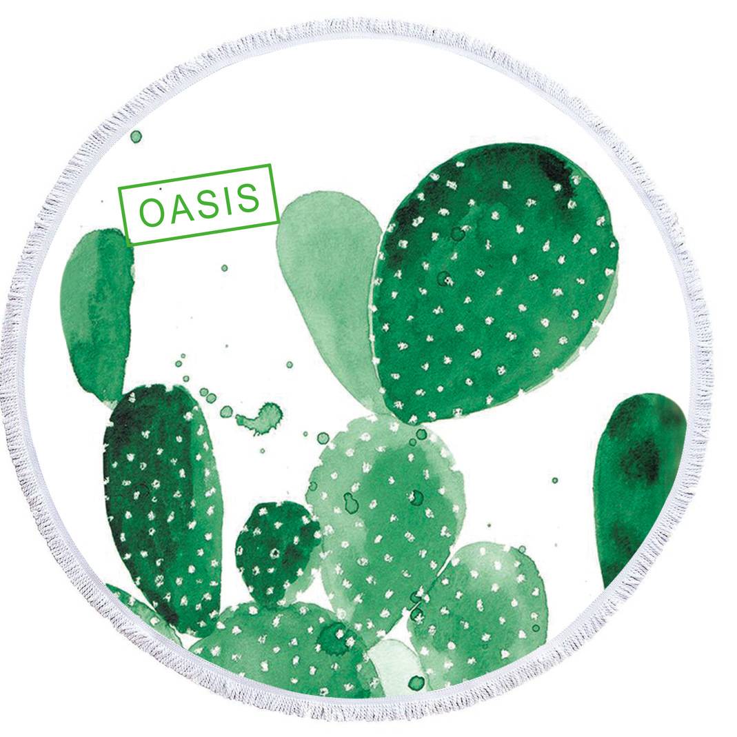 Customized Microfiber Round Beach Towel Mat 3