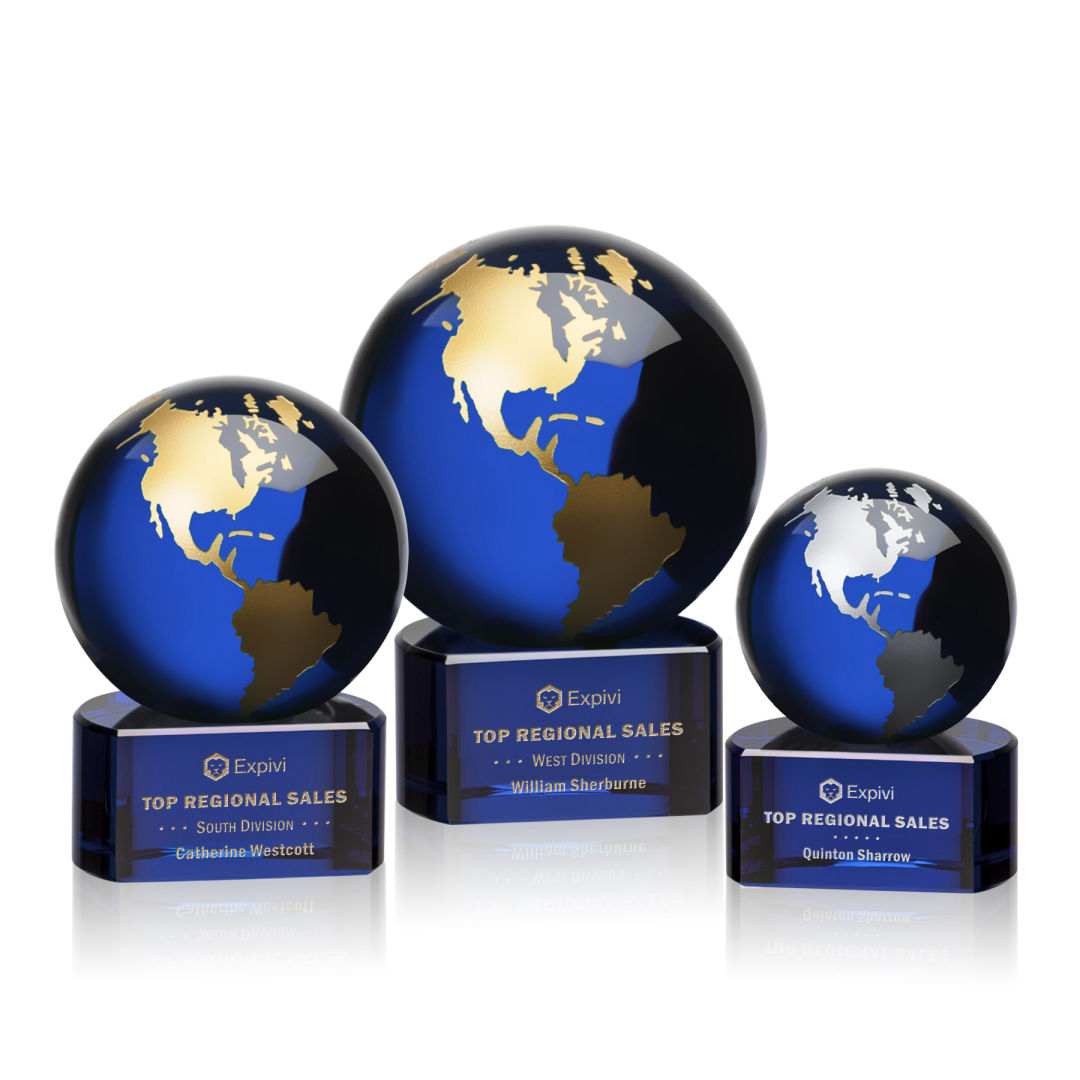 Marcana Globe Award - Blue/Gold
