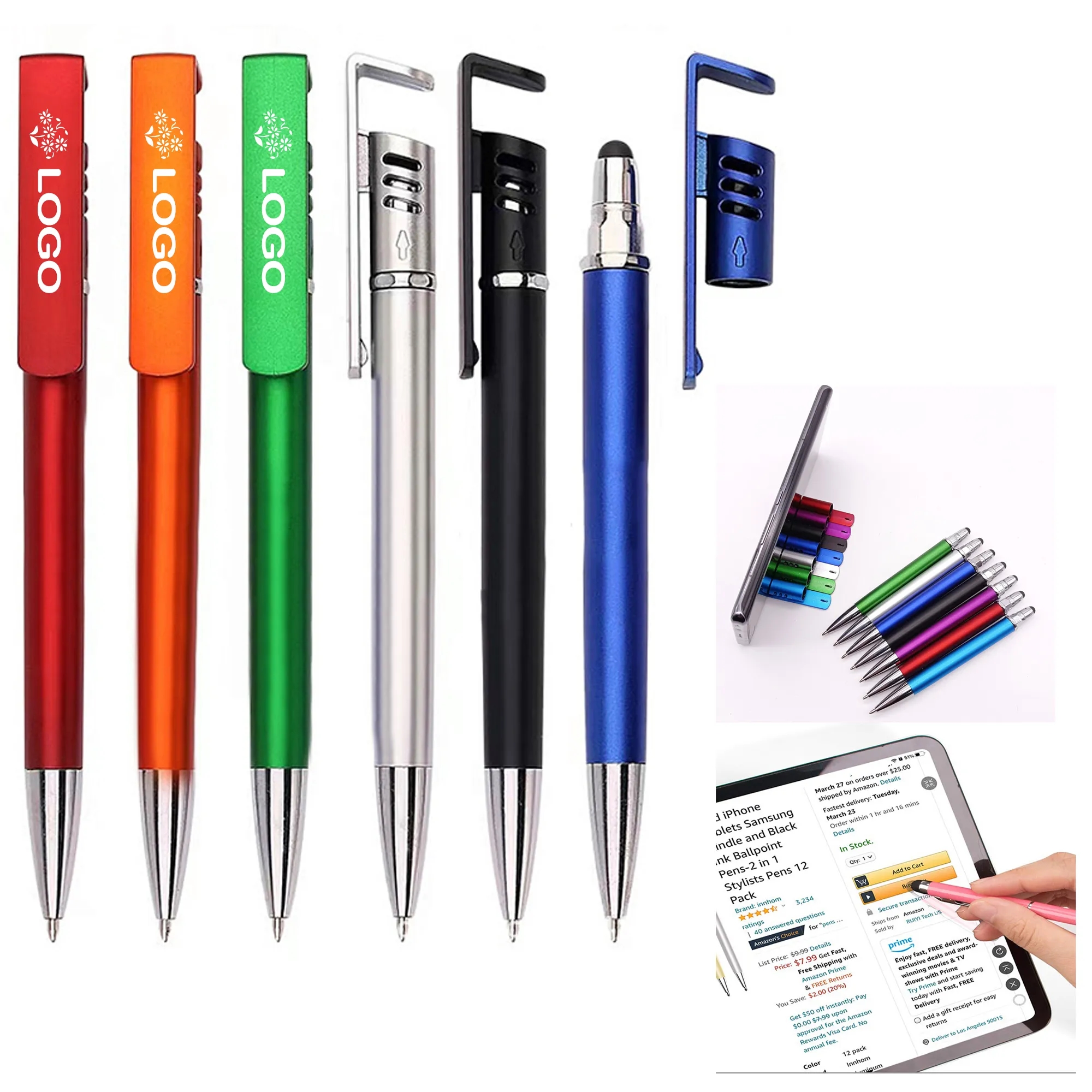 Phone Stand Pen With Touch Screen Stylus 1