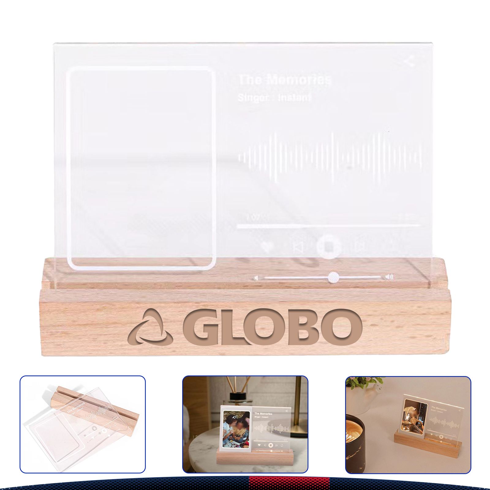 3 Inch Music Photo Frame with Light 2