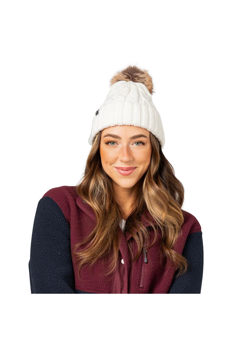Storm Creek Women's Show Off Cable Knit Pom Hat 10