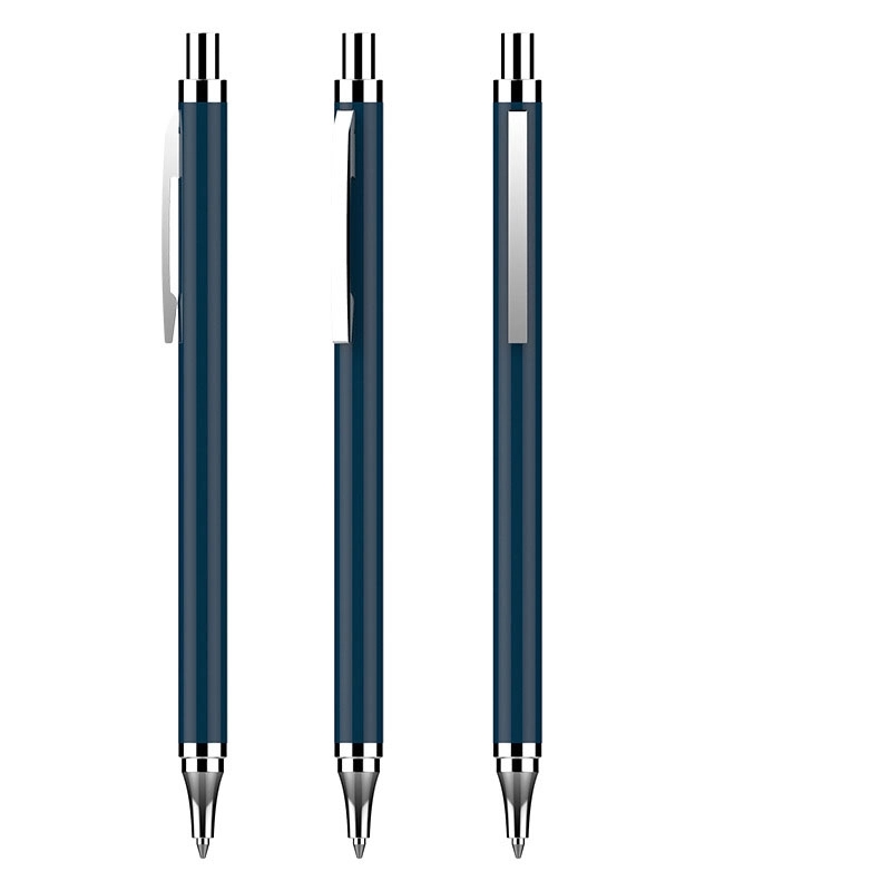 Custom Stainless Steel Ballpoint Pen Black Ink 7