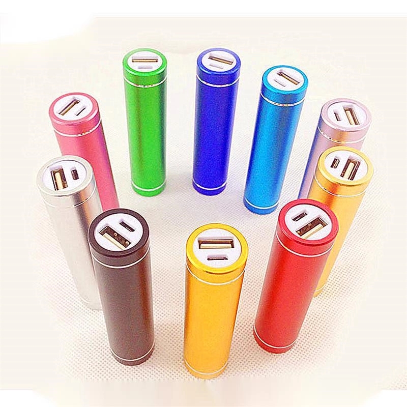 Cylinder Colorful 2200Mah Lipstick Power Bank 4
