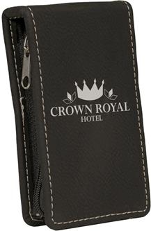 Engraved Black Leatherette Manicure Set 1