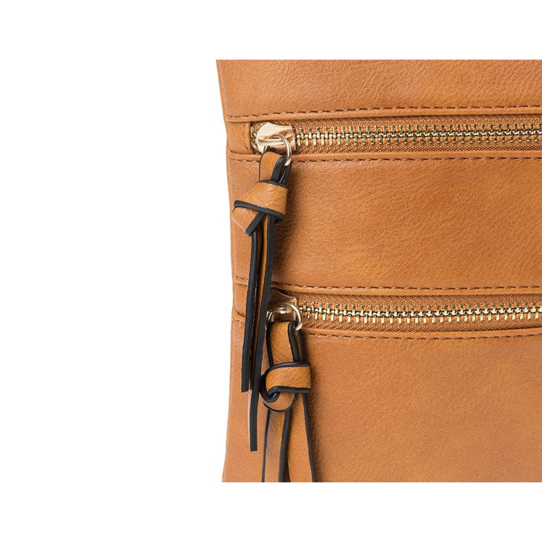 Women'S Casual Multifunctional Dual Zipper Shoulder Bag 2