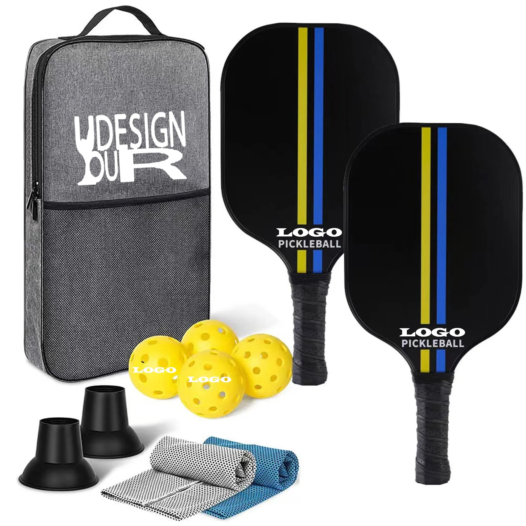 Premium Fiberglass Pickleball Racket Set 3