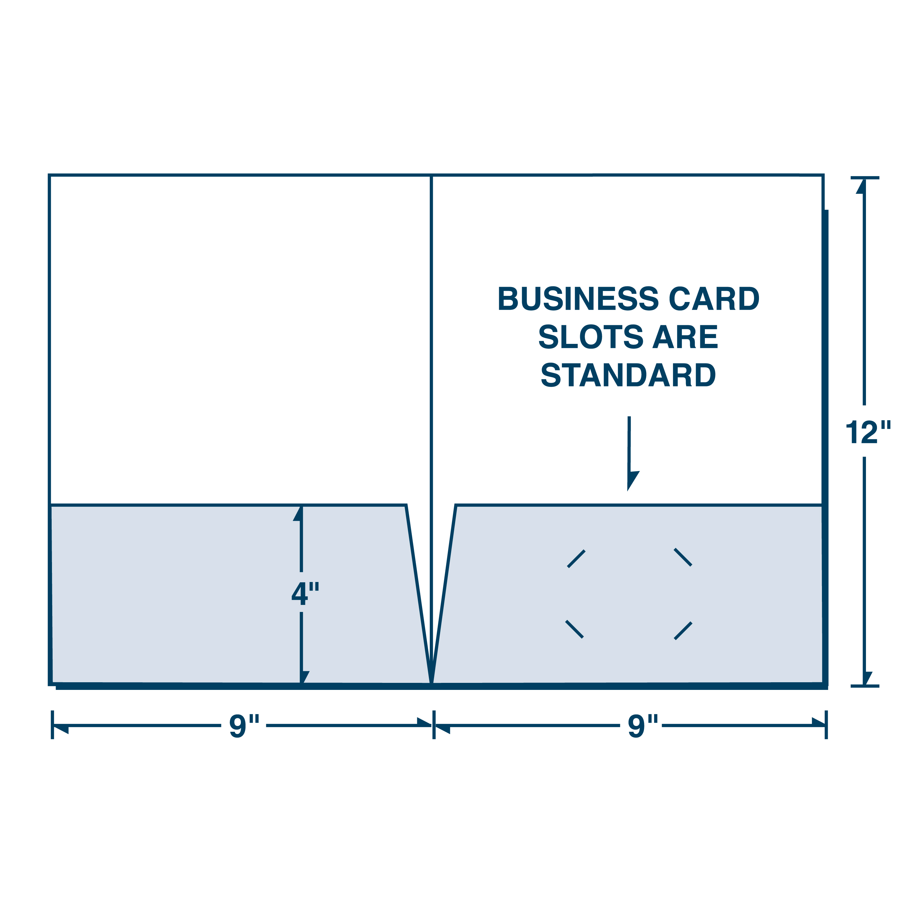 Quick Ship Recycled Pocket Folder Printed with Two Color Imprint 6