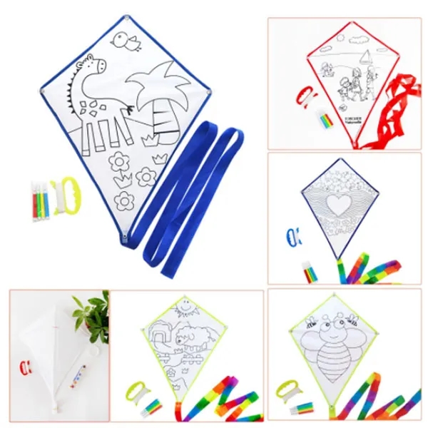 DIY Painting Kids Beach Kite Making Kit 7