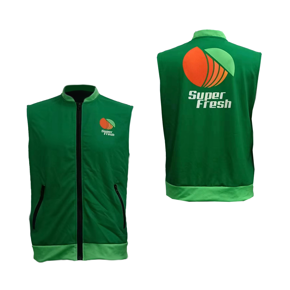 Women's Smooth Polyester Full Zip Sleeveless Jacket with Fleece Backing 1