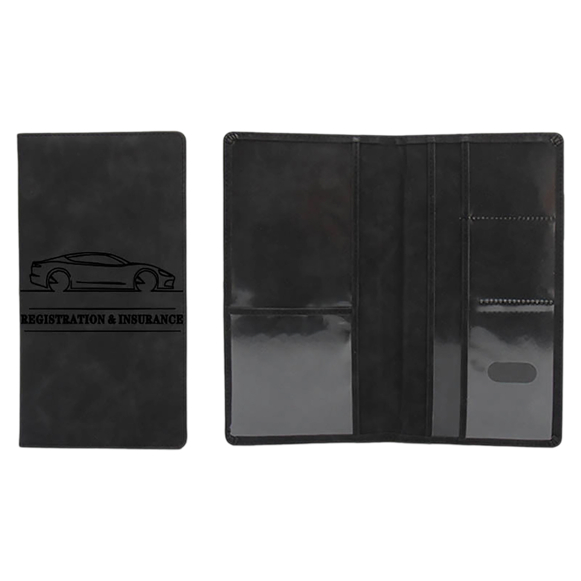 PU Leather Car Insurance Card Organizer Wallet 2