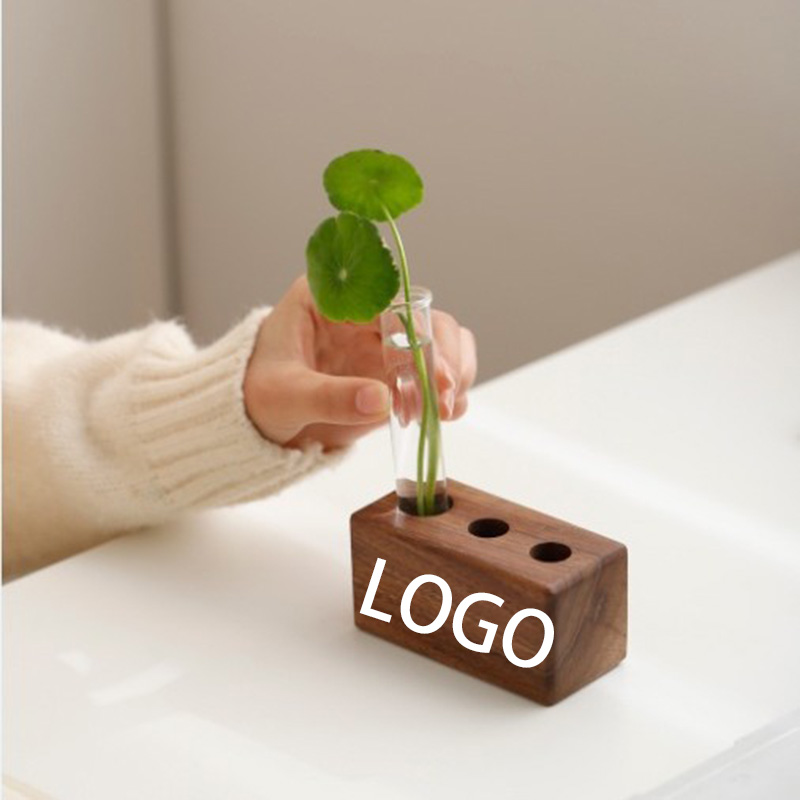 Minimalist Wooden Desk Organizer with 3 Holes 1