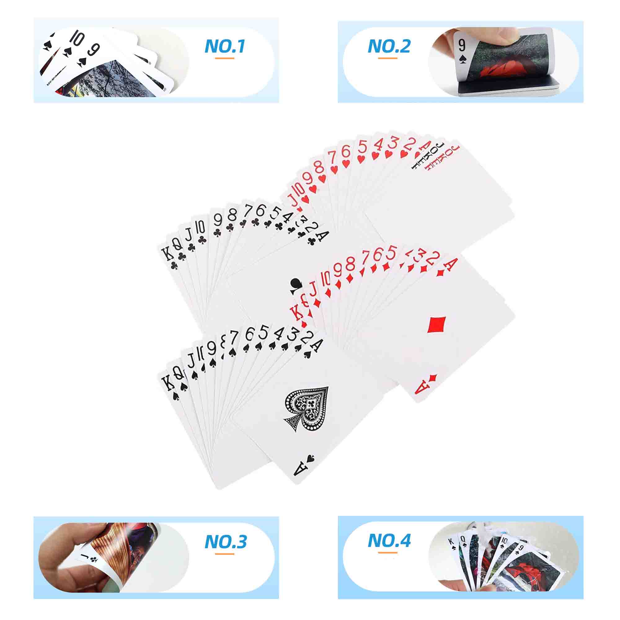 Luxury Gold Foil Classic PVC Waterproof Playing Poker Cards 2