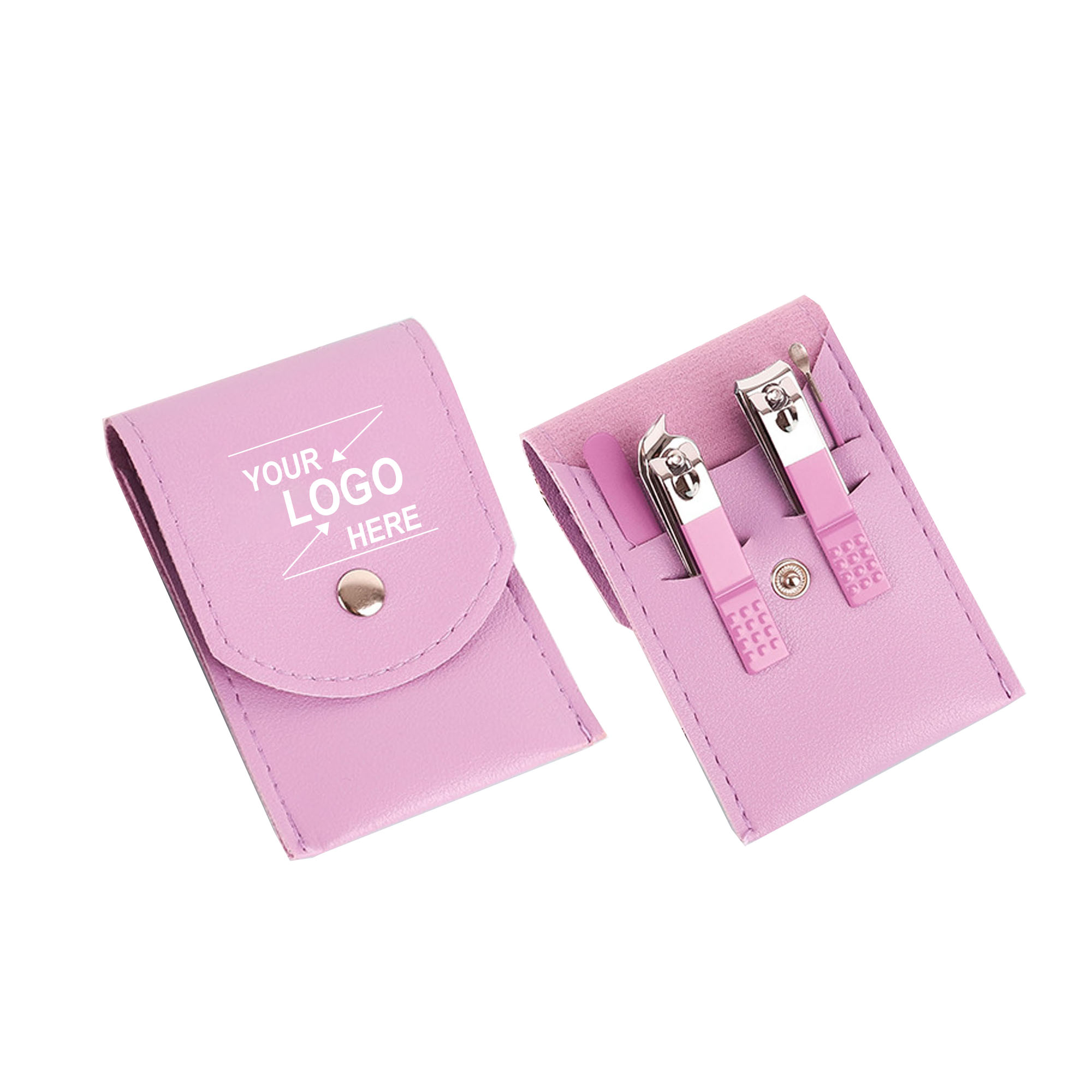 Faux Leather 4-Piece Manicure Kit