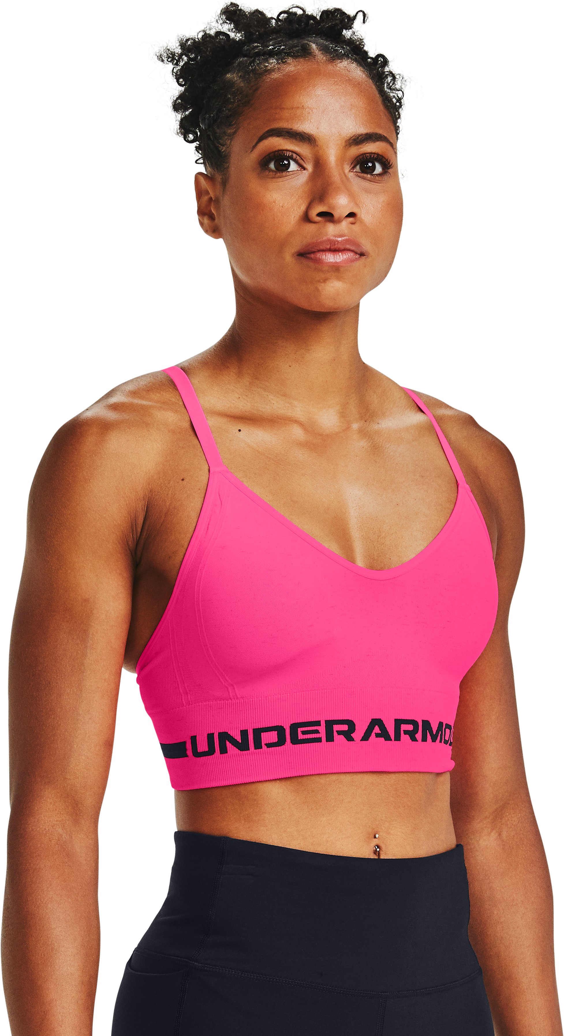 UA Seamless Low Long Heather Women's Sports Bra 19