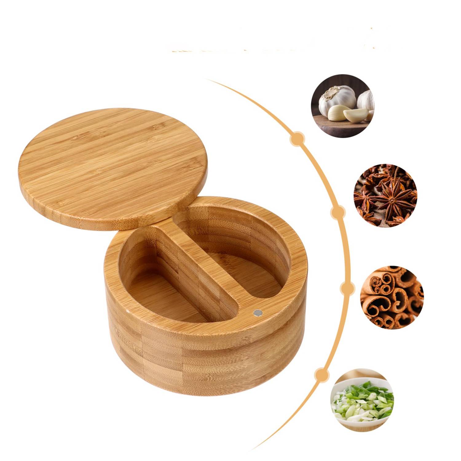 Salt Pepper Keeper Duet with Swivel Lid 9