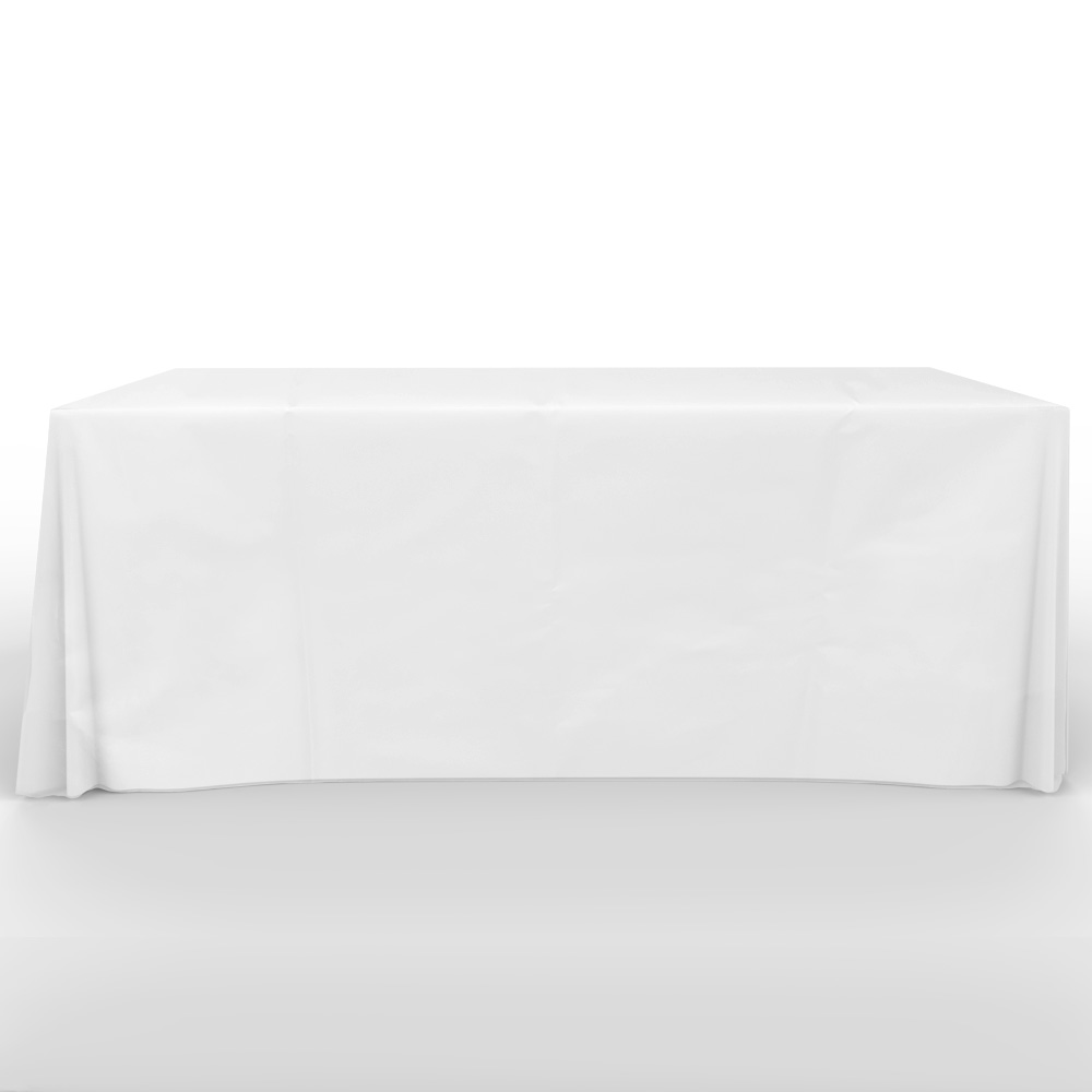 Recyclable, Non Woven 6' Flat, 4 Sided Screen Print Table Cover 6