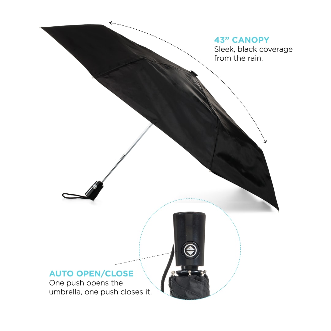 44" totes® 3 Section Auto Open/Close Umbrella 53